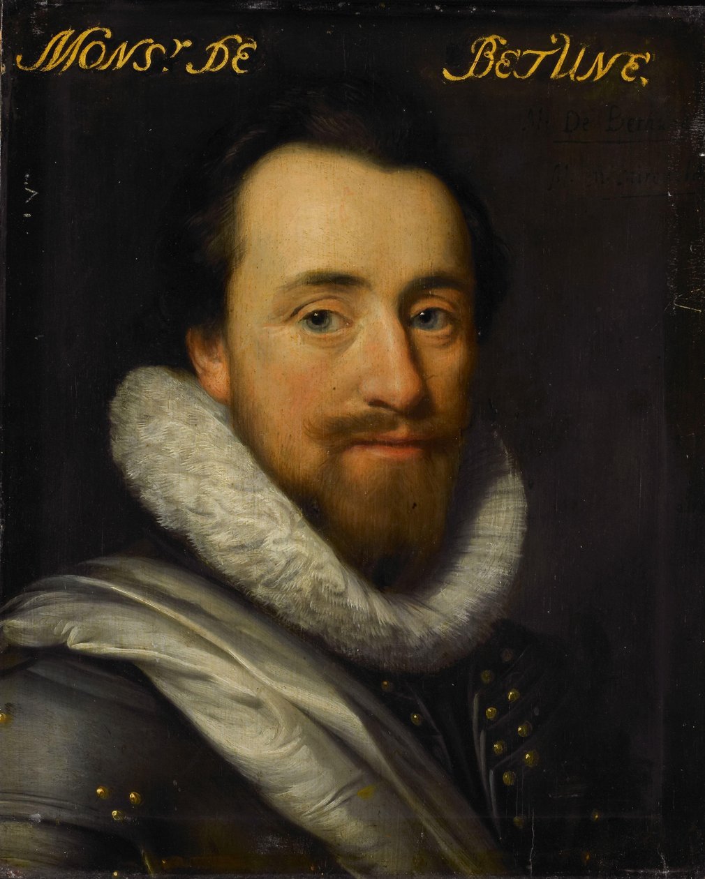 Portræt af Syrius de Bethune, Lord of Cogni, Mareuil, le Beysel, Toulon, Conegory og Chastillon af Michiel Jansz van Mierevelt (workshop of)