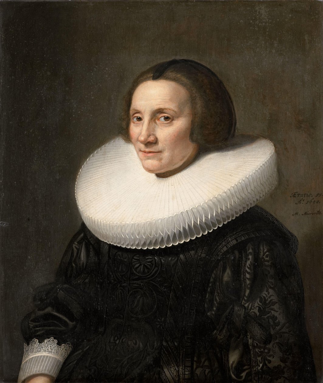 Portræt af Caecilia van Beresteyn (1589-1661) af Michiel Jansz van Mierevelt