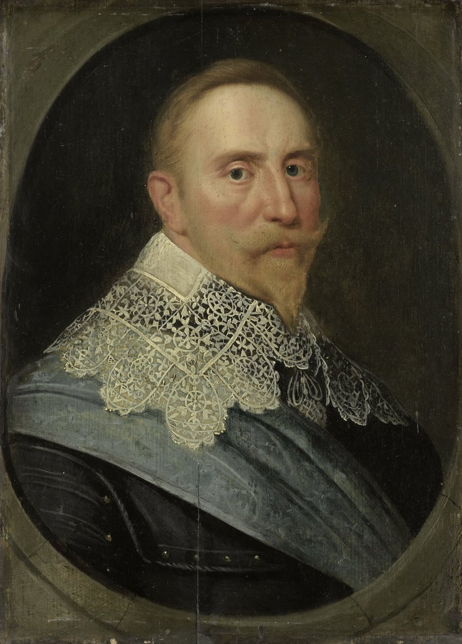 Portræt af Gustav II Adolf, konge af Sverige, ca. 1633 af Michiel Jansz van Mierevelt
