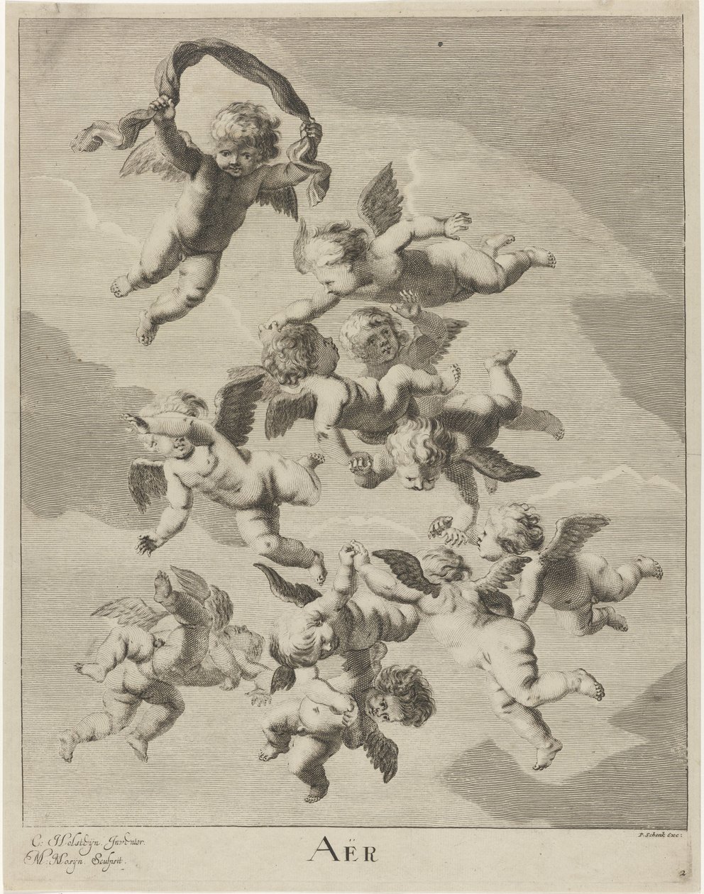 Himmel Aer (titel på objekt) De fire elementer (serietitel) af Michiel Mosijn