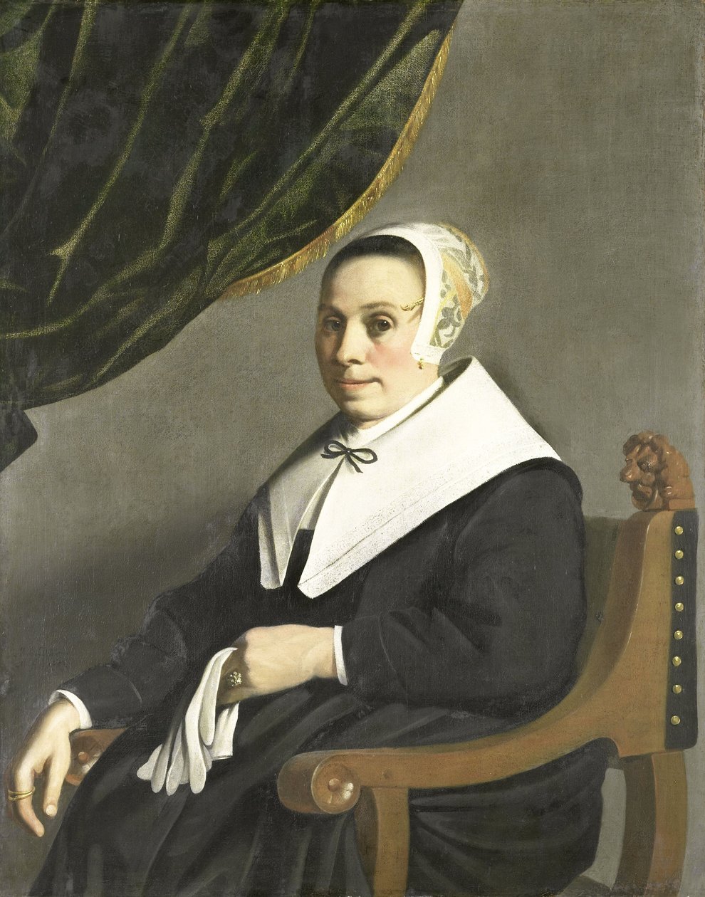Portræt af en kvinde af Michiel Servaesz (1628-1693) Nouts