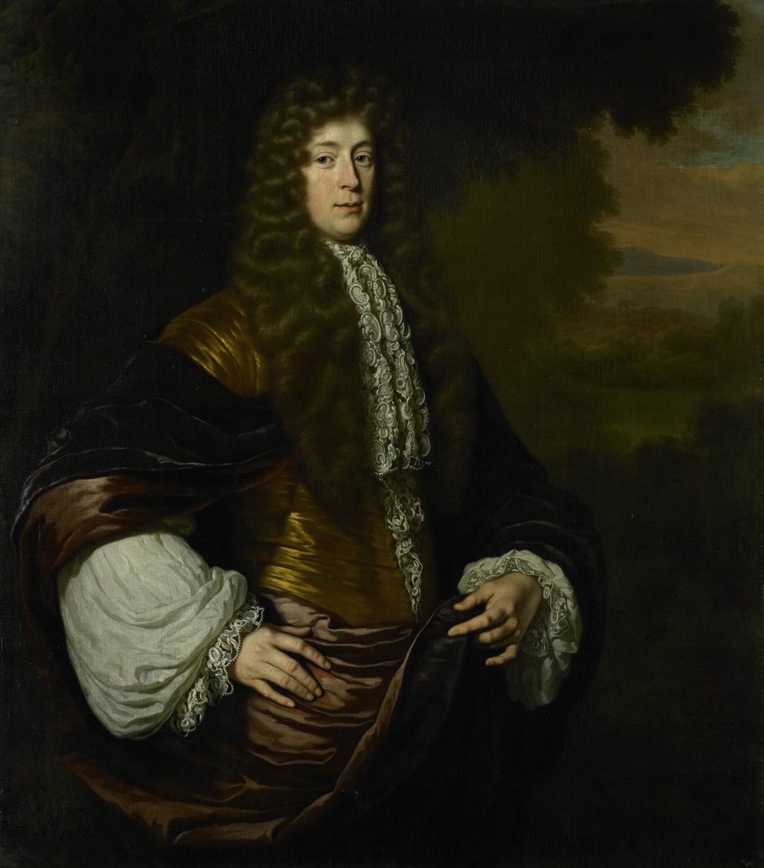 Portræt af Hendrick Bicker (1649 - 1718), borgmester i Amsterdam af Michiel van Musscher