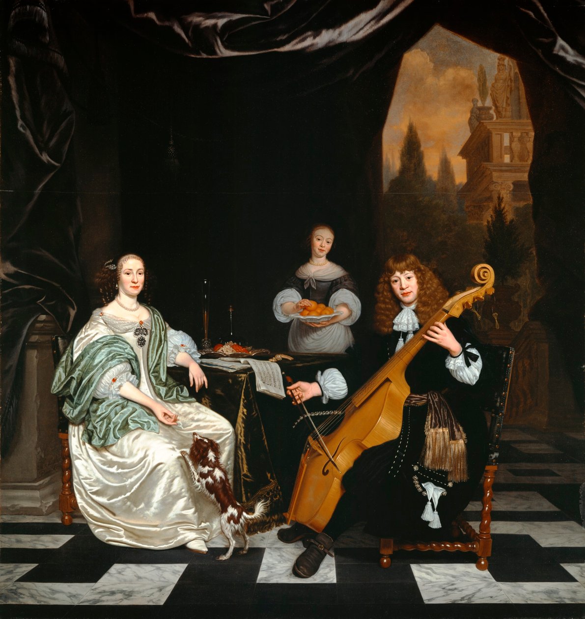 The Sinfonia (familieportræt) af Michiel van Musscher