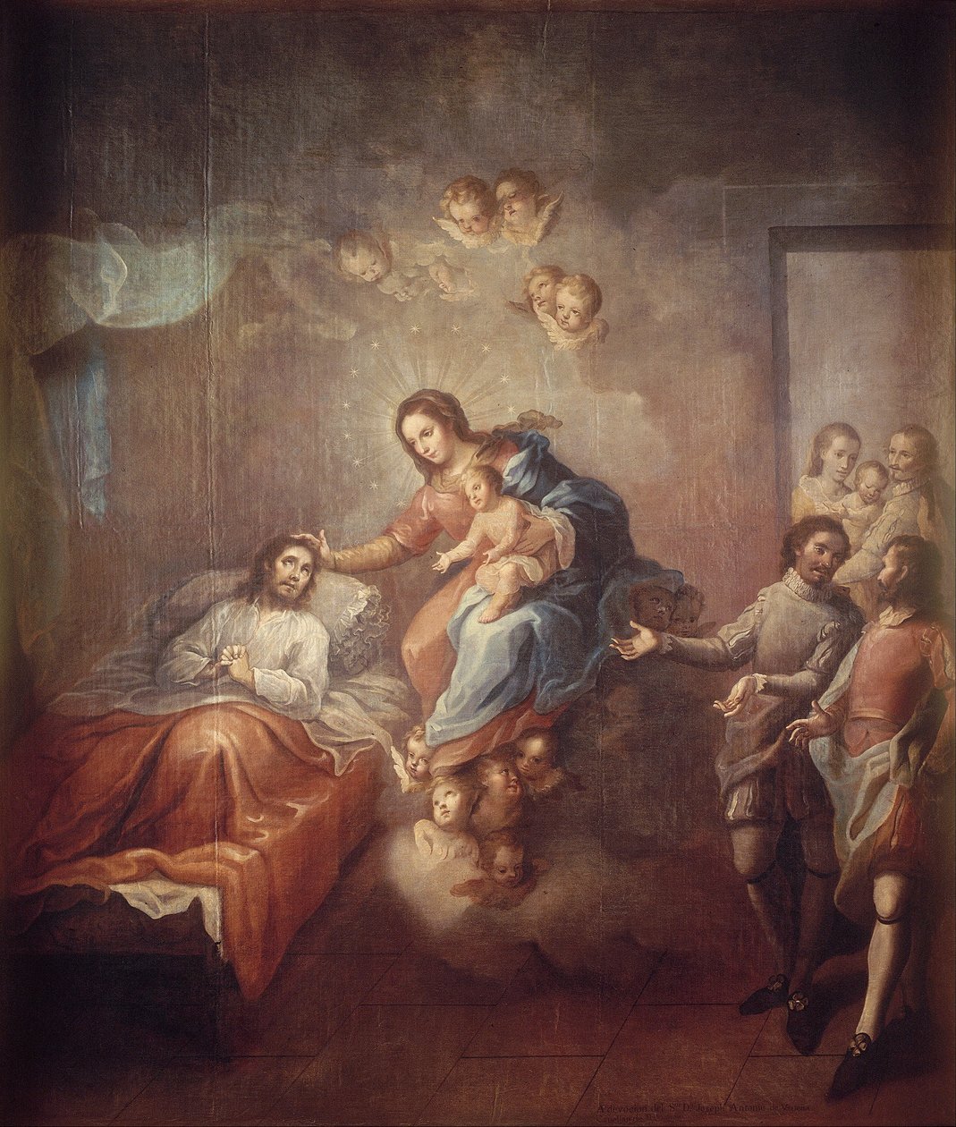 Omvendelsen af Saint Ignatius Loyola af Miguel Cabrera