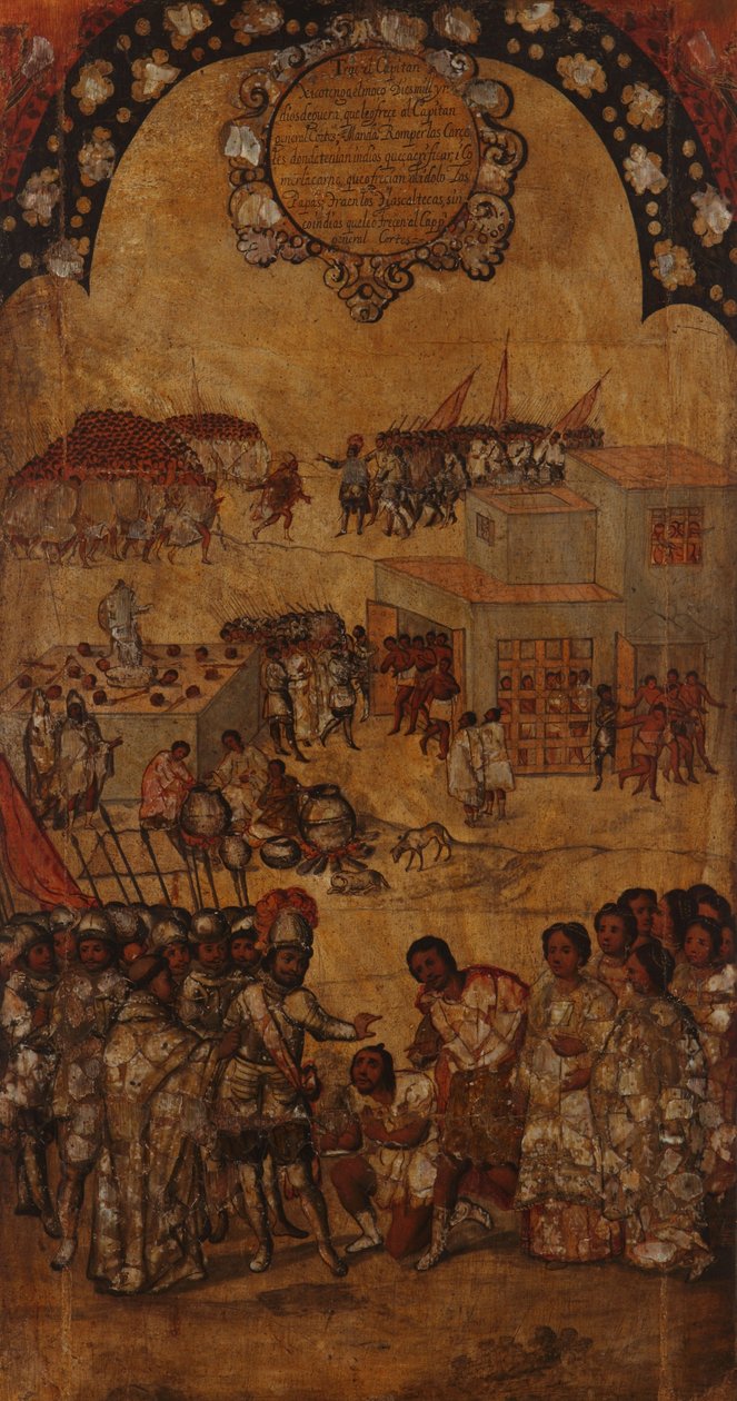 Erobring af Mexico. Tabel VI af Miguel Gonzales