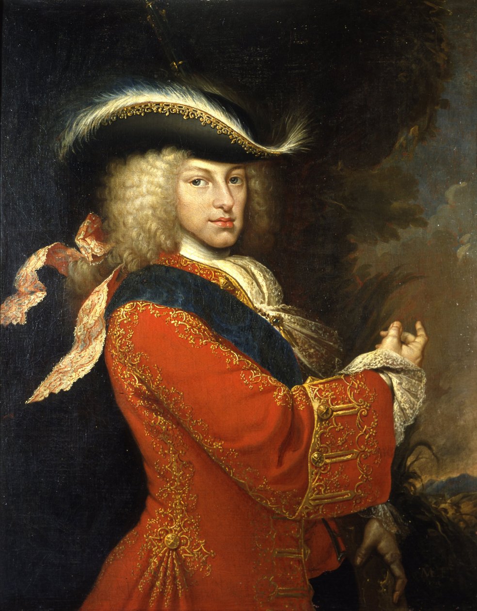 Philip V, konge af Spanien, i jagt af Miguel Jacinto Meléndez