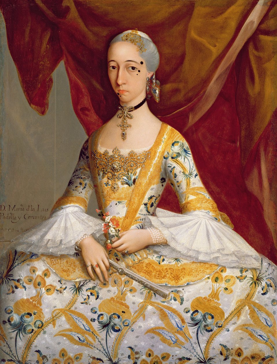 Dona Maria de la Luz Padilla y Cervantes (olie på lærred) af Miguel Cabrera