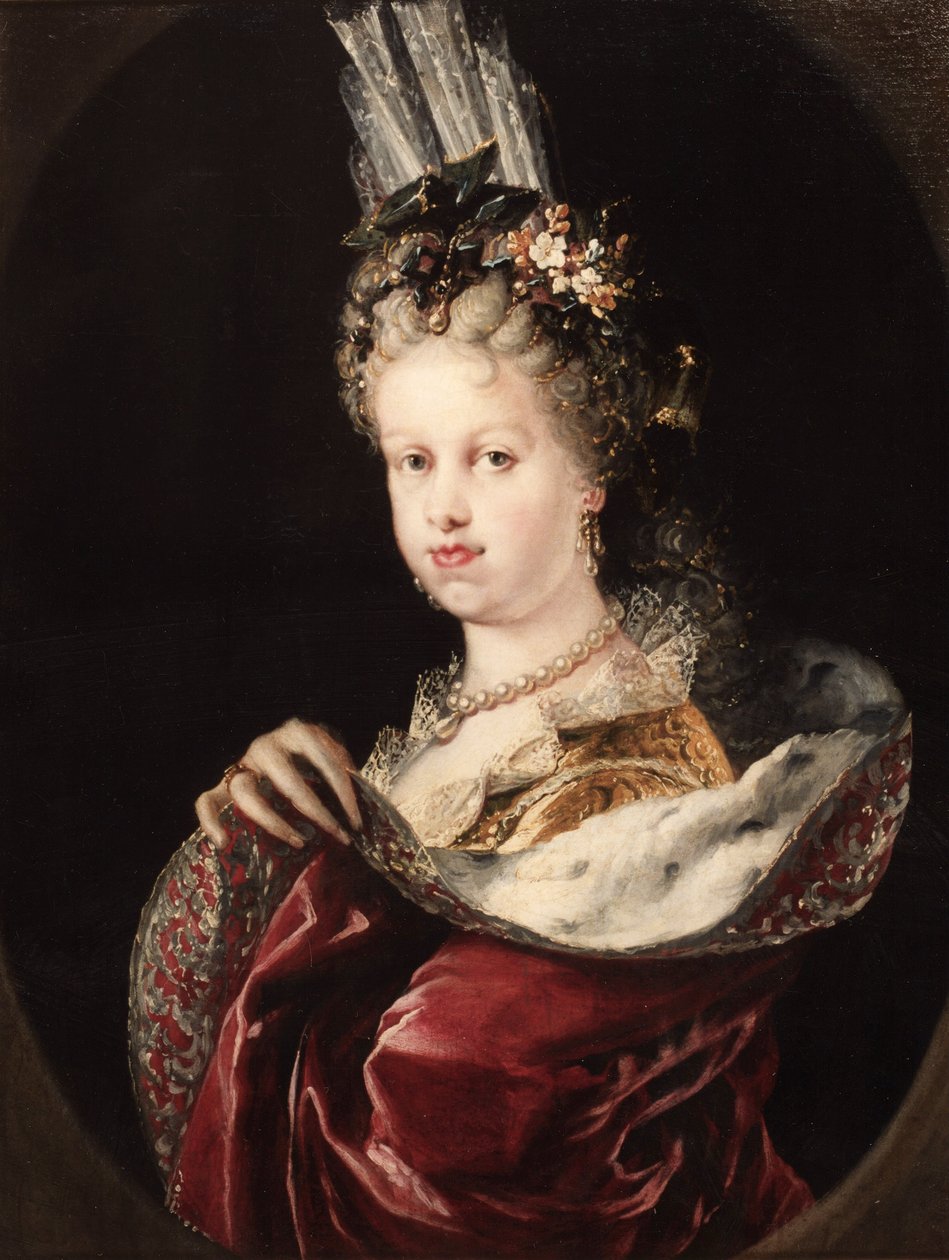 Portræt af dronning María Luisa Gabriela de Saboya af Miguel Jacinto Meléndez