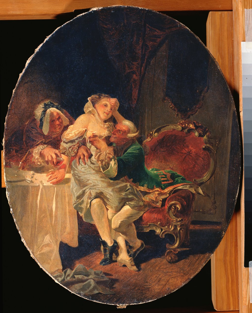 Forføreren (Forføreren) - Maleri af Mihaly Zichy (1827-1906), olie på lærred af Mihaly von Zichy