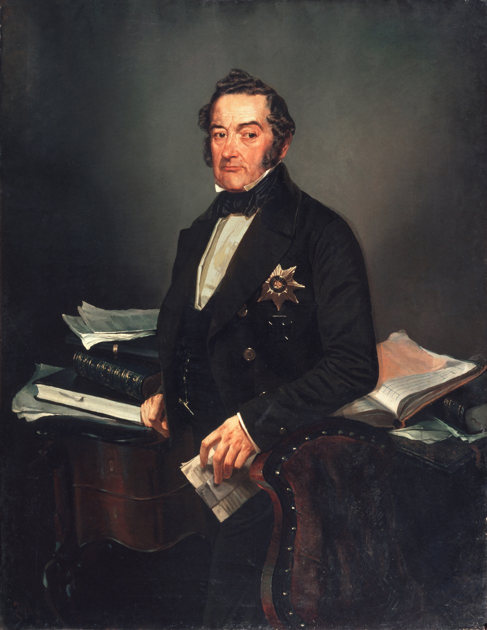 Portræt af senator Ivan Tolstoy af Mihaly von Zichy
