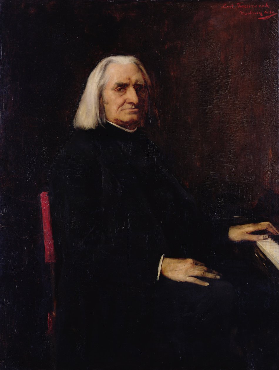 Portræt af Franz Liszt (1811-86) 1886 af Mihály Munkácsy