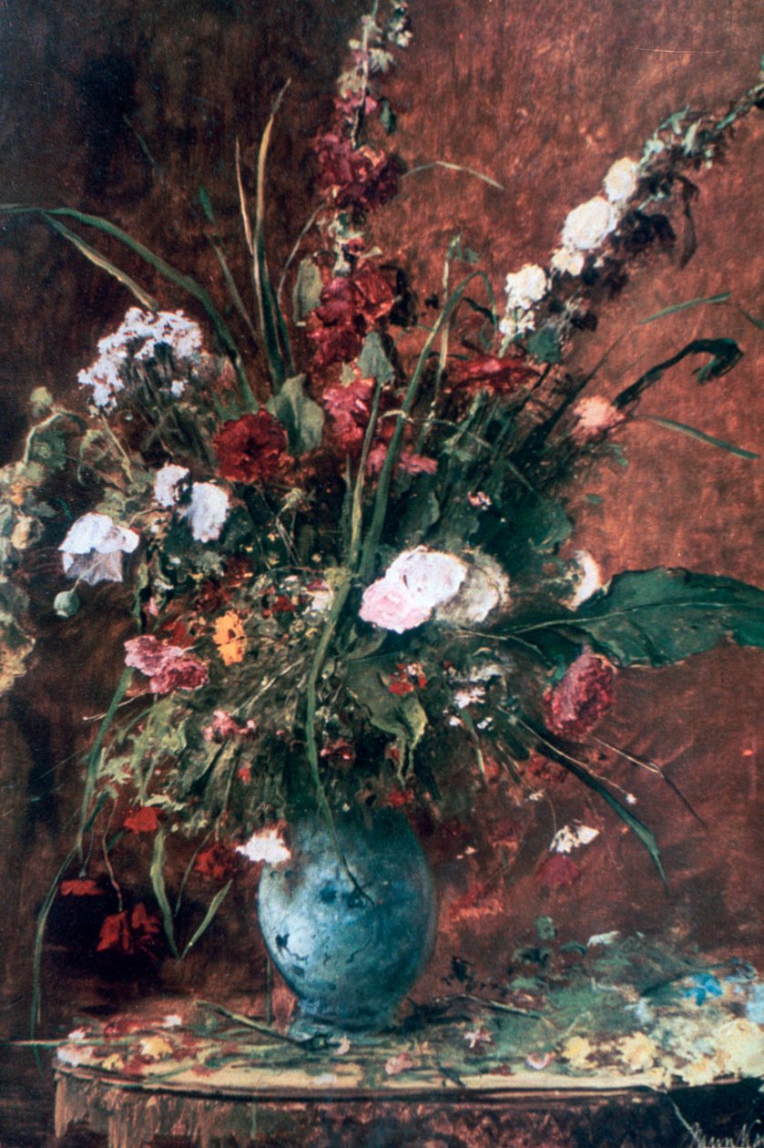 Store blomsterstilleben, 1881 af Mihály Munkácsy