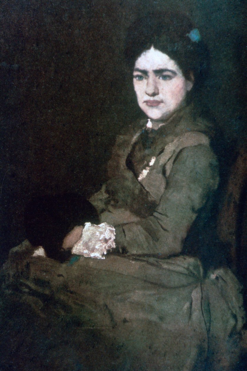 Fru Munkacsy, c1864-1900 af Mihály Munkácsy