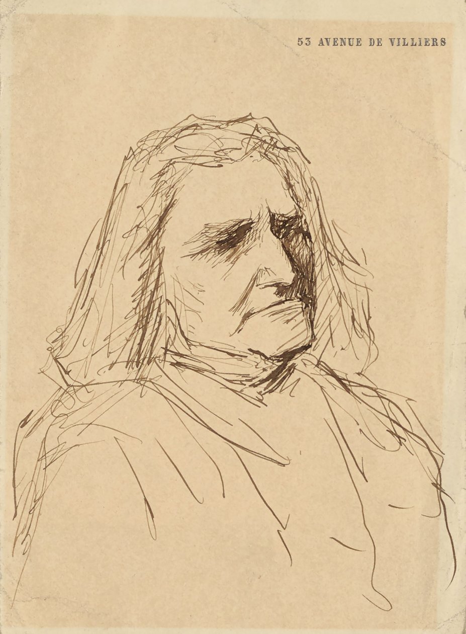 Portræt af Franz Liszt 1811-1886, 1880