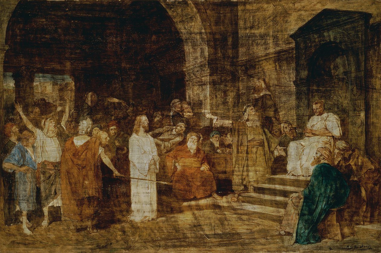 Kristus før Pilatus af Mihály von Munkácsy