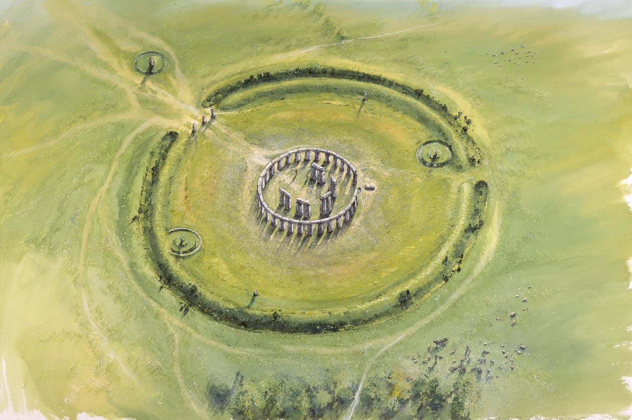 Stonehenge fase 3, c20. århundrede f.Kr., c1990-2010 af Mike Seaforth