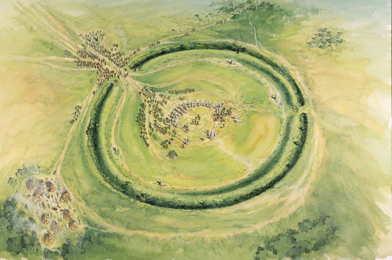Stonehenge, fase 3, c20. århundrede f.Kr., c1990-2010 af Mike Seaforth