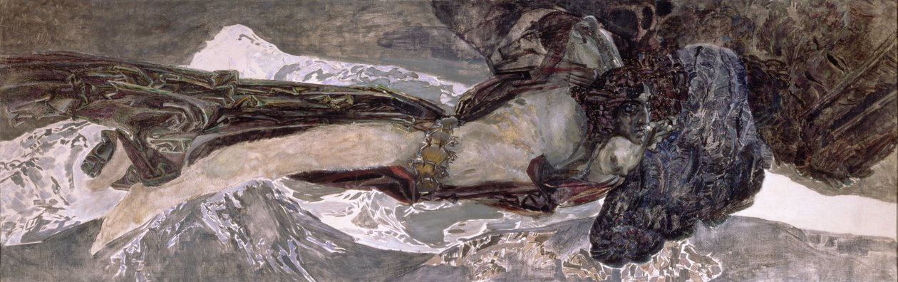 Den flyvende dæmon, 1899 af Mikhail Aleksandrovich Vrubel