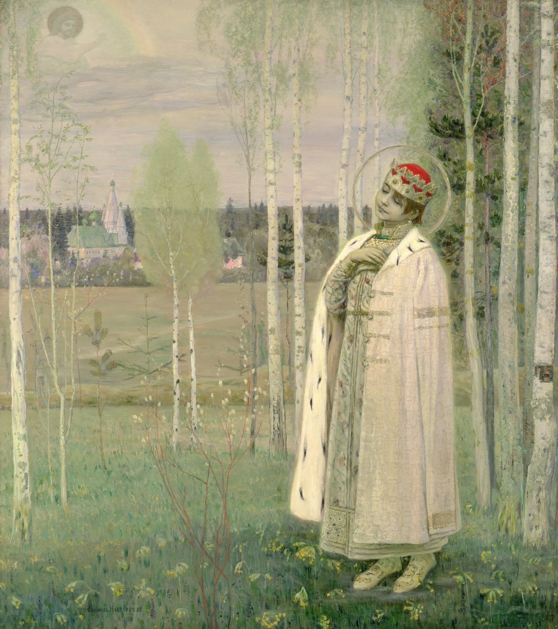 Tsarevich Dimitry, søn af den myrdede zar Nicholas af Mikhail Vasilievich Nesterov