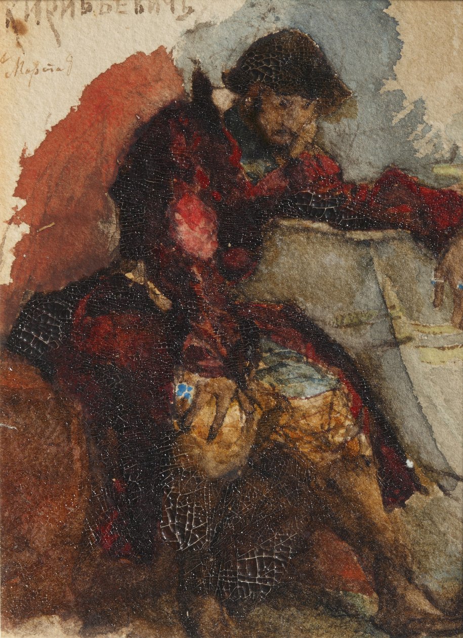 Illustration til digtet The Song of the Merchant Kalashnikov af M. Lermontov, 1880