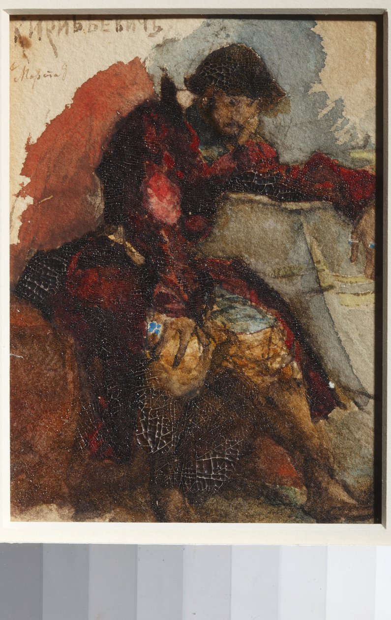Illustration til digtet The Song of the Merchant Kalashnikov af M. Lermontov par Vrubel, Mikhail Alexandrovich (1856-1910) af Mikhail Aleksandrovich Vrubel