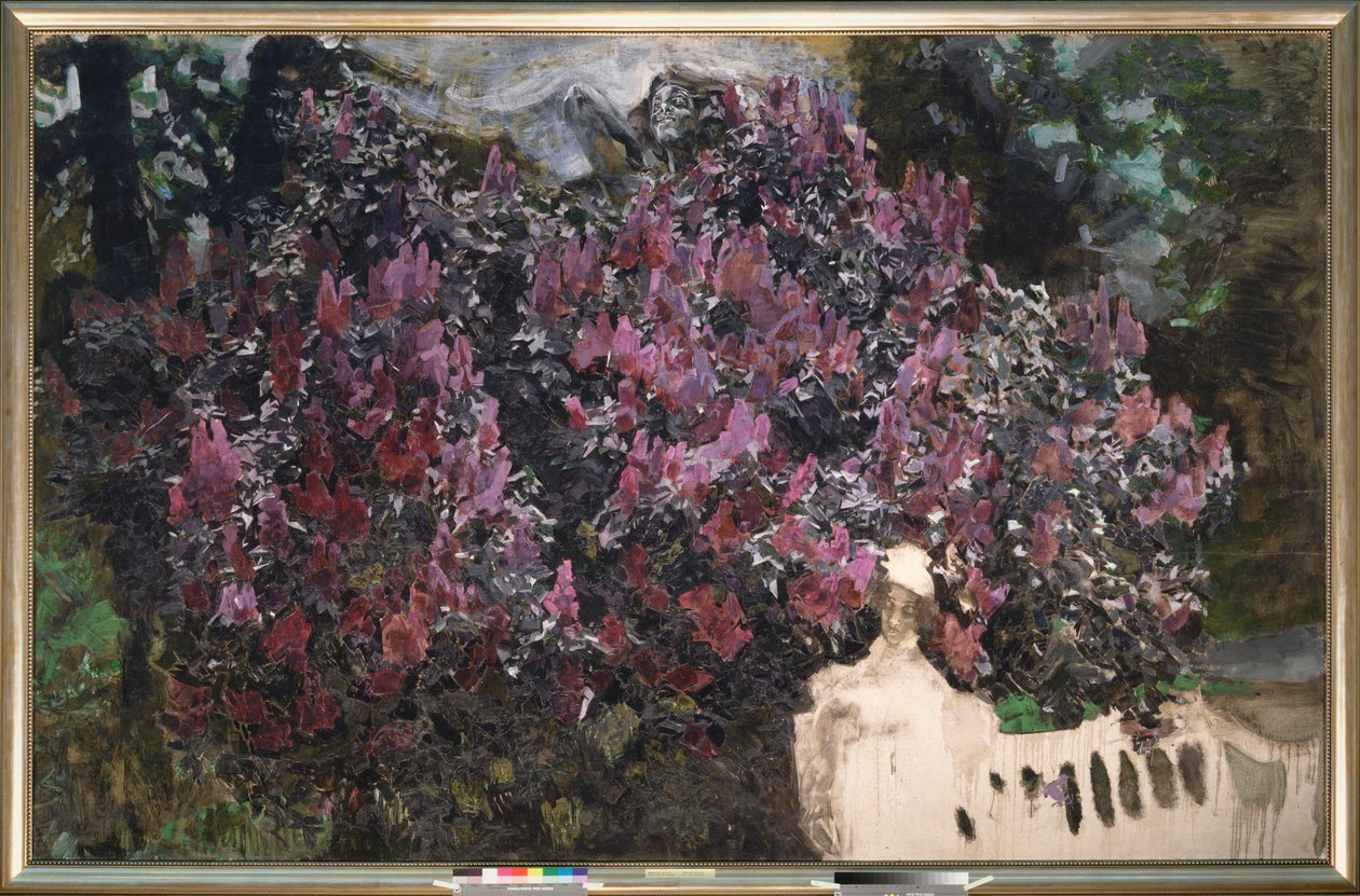 Syrener (syrener) - Maleri af Mikhail Alexandrovich Vrubel (Vrubel) (1856-1910), olie på lærred af Mikhail Aleksandrovich Vrubel