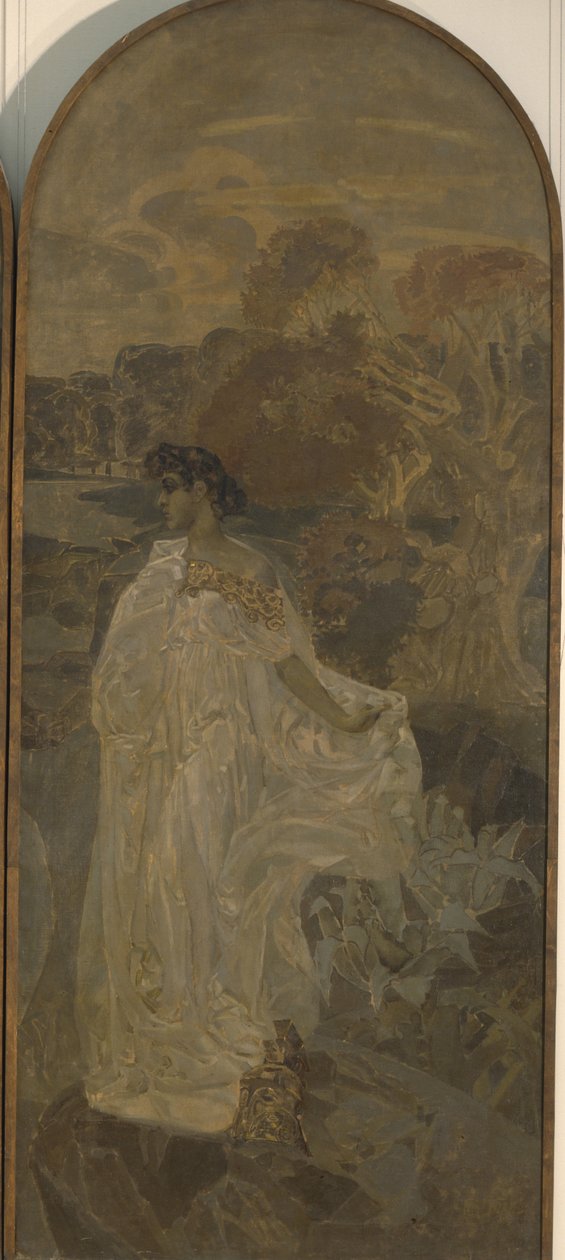 Minerva Triptykon The Judgment of Paris, 1893 af Mikhail Aleksandrovich Vrubel