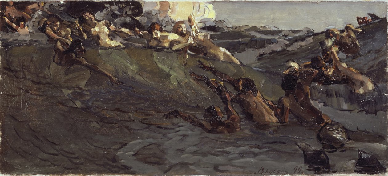 Spiller najader og tritoner, 1899 af Mikhail Aleksandrovich Vrubel