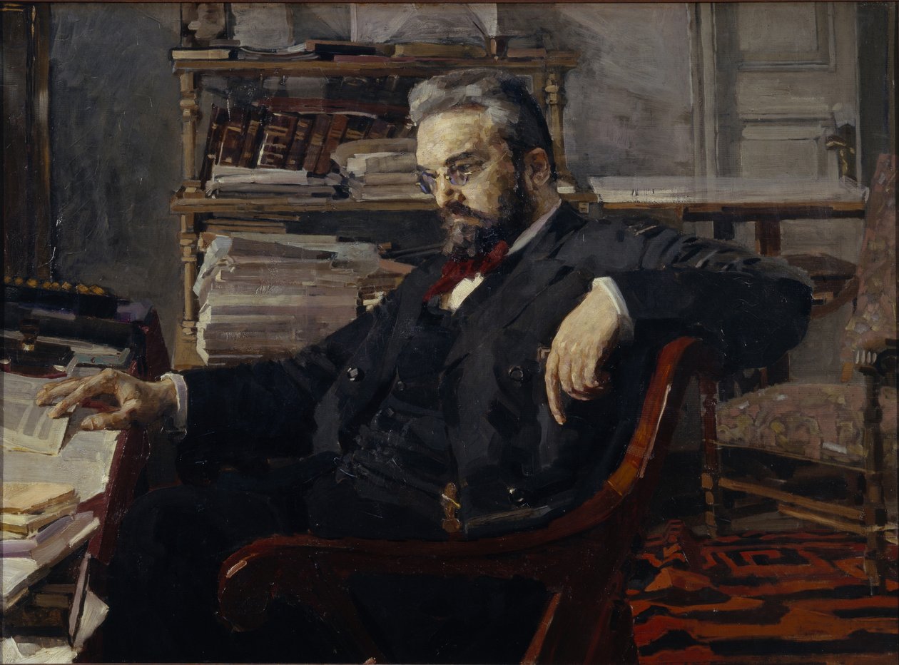 Portræt af Konstantin Dmitryevich Artsybushev 1849-1901, 1897 af Mikhail Aleksandrovich Vrubel