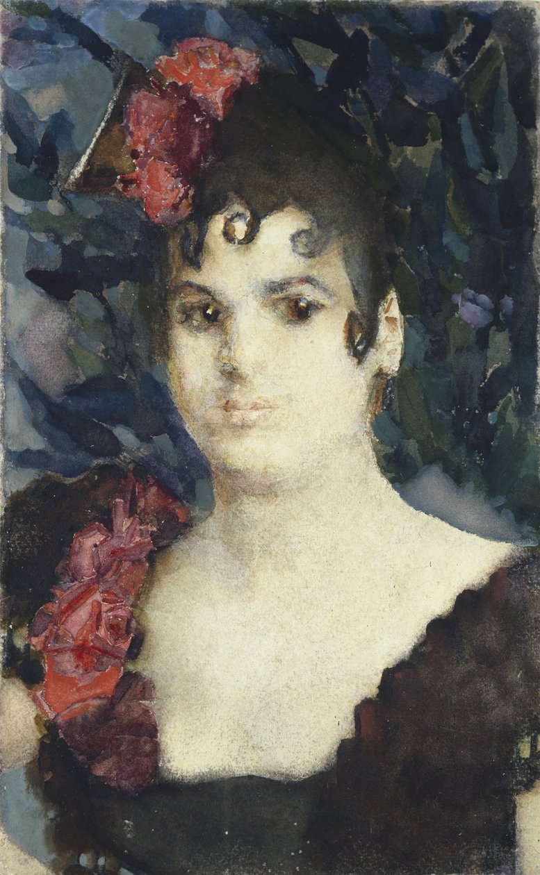 Portræt af Tatyana Lyubatovich som Carmen, 1890