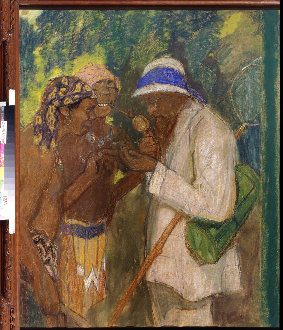 Alfred Russel Wallace med de vilde af Mikhail Dmitrievich Ezuchevsky