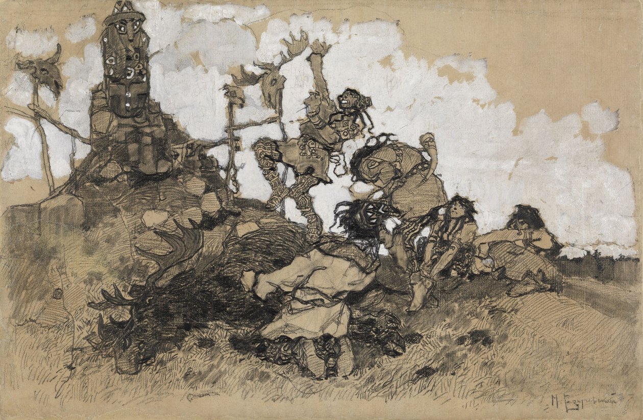 Tilbedelse af idoler af Mikhail Dmitrievich Ezuchevsky