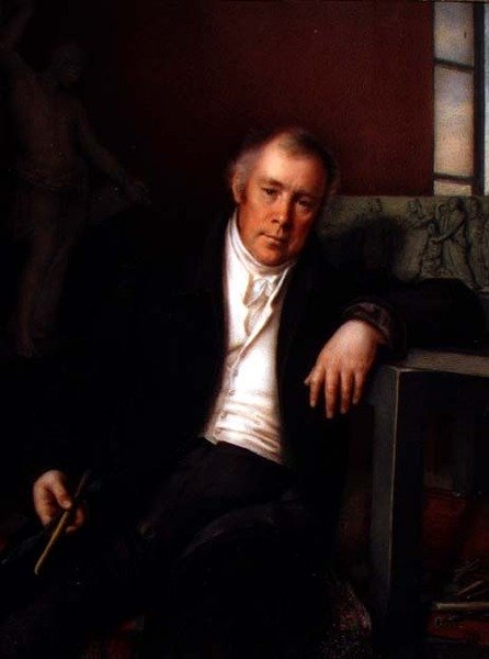 Portræt af Vasili Ivanovich Demut-Malinovsky (1779-1846) 1830 (akvarel og gouache på papir) af Mikhail Ivanovich Terebenev