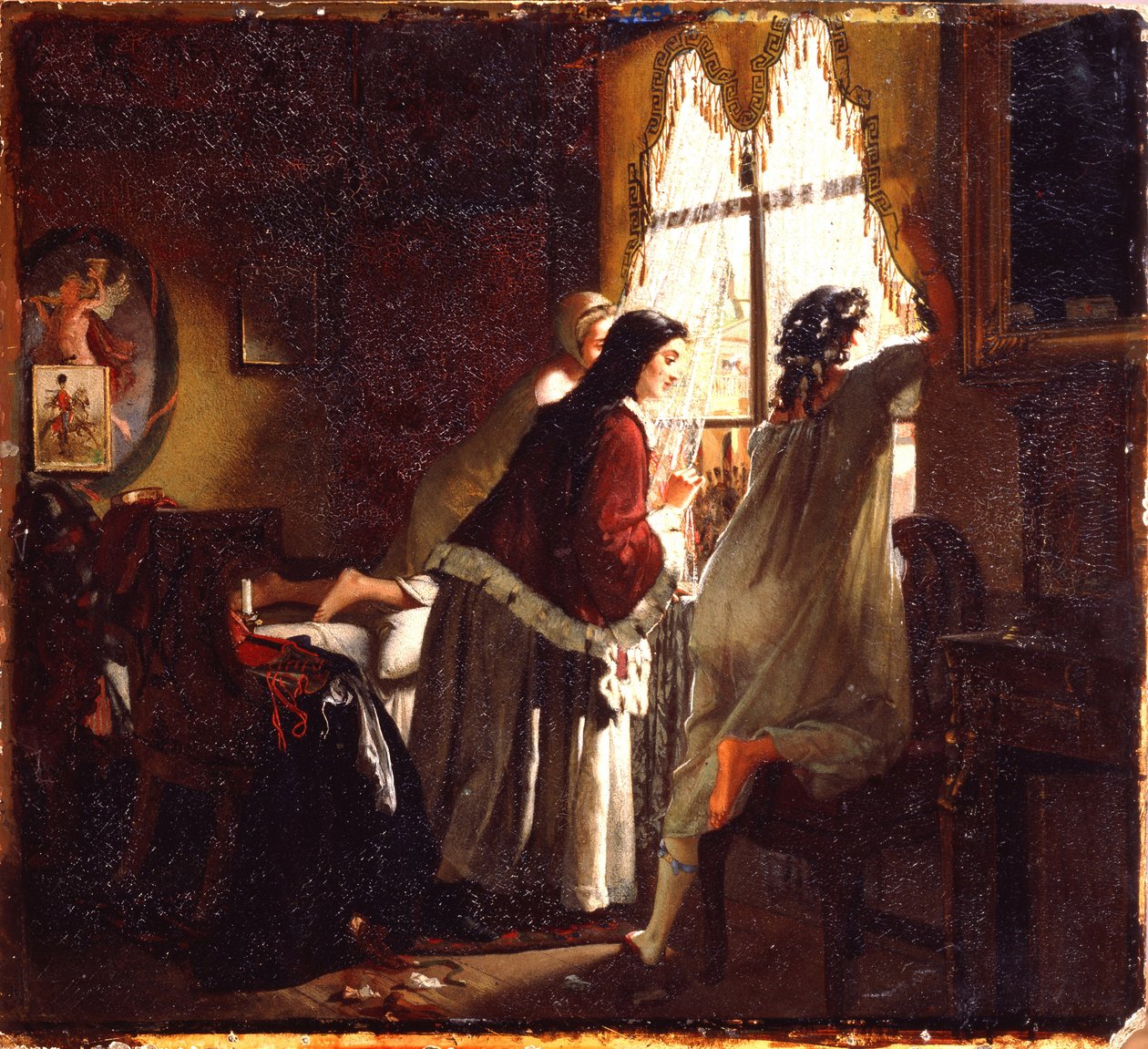 Illustration til digtet Tambov-kassererens hustru efter M. Lermontov, 1862 af Mikhail Petrovich Klodt Baron