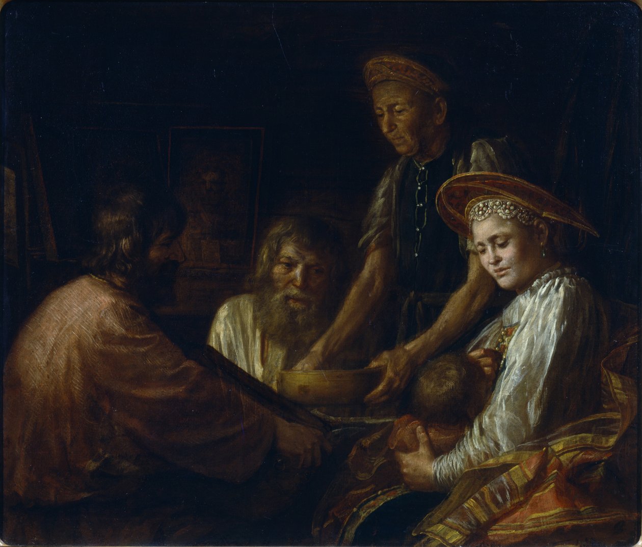 Bondemåltid, 1774 af Mikhail Shibanov