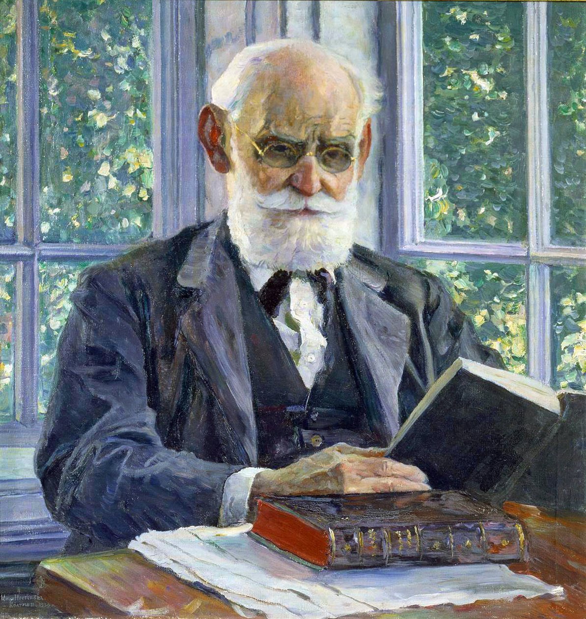 Portræt af fysiologen, psykologen og lægen Ivan P. Pavlov