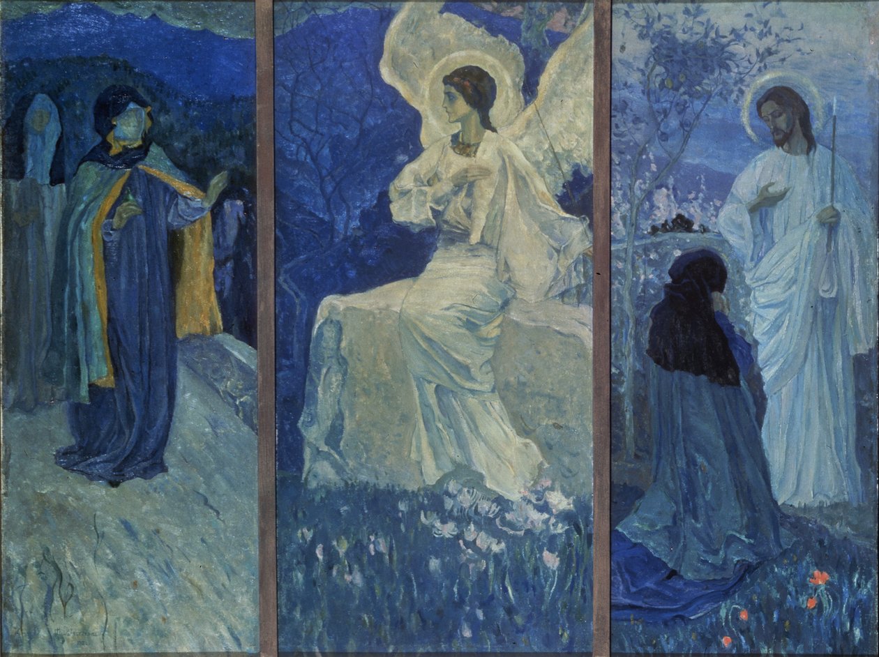 Opstandelsens triptykon af Mikhail Vasilievich Nesterov