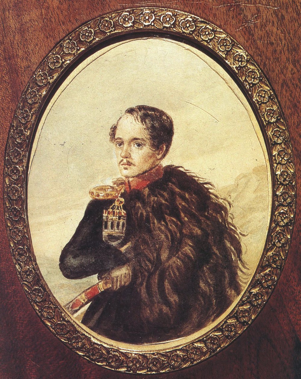 Selvportræt, 1837 af Mikhail Yuryevich Lermontov