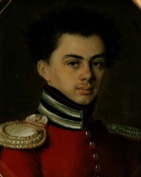 Portræt af Nikolai Shepelev (f.1798) af Mikhail Zatsepin