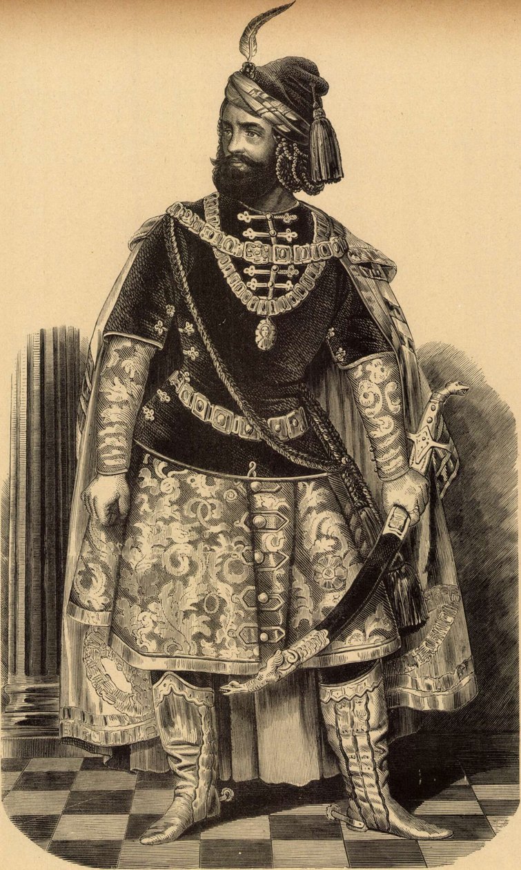 Márton Lendvay som Bánk Bán (Miklós Barabás, 1856) af Miklós Barabás