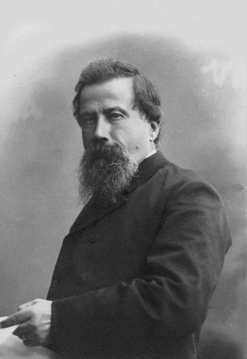 Portræt af komponisten Amilcare Ponchielli 1834-1886. af Milano . Guigoni and Bossi
