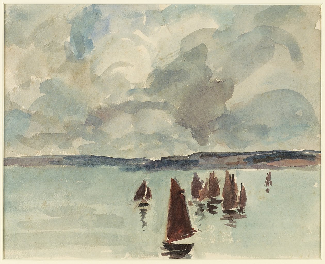 Pinasses, Arcachon Bay, ca. 1928 af Mildred Bendall