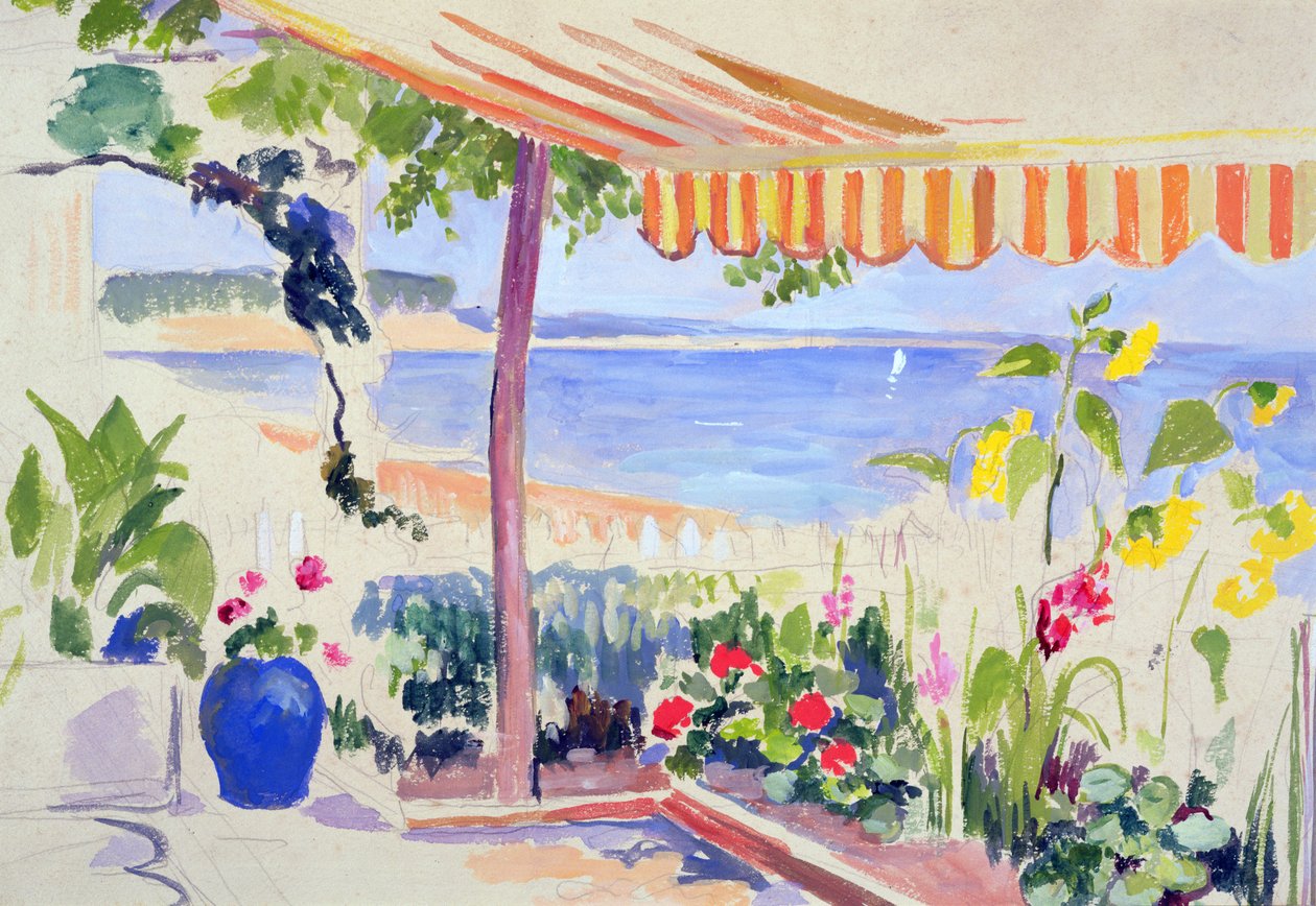 Udsigt over bassinet i Arcachon af Mildred Bendall