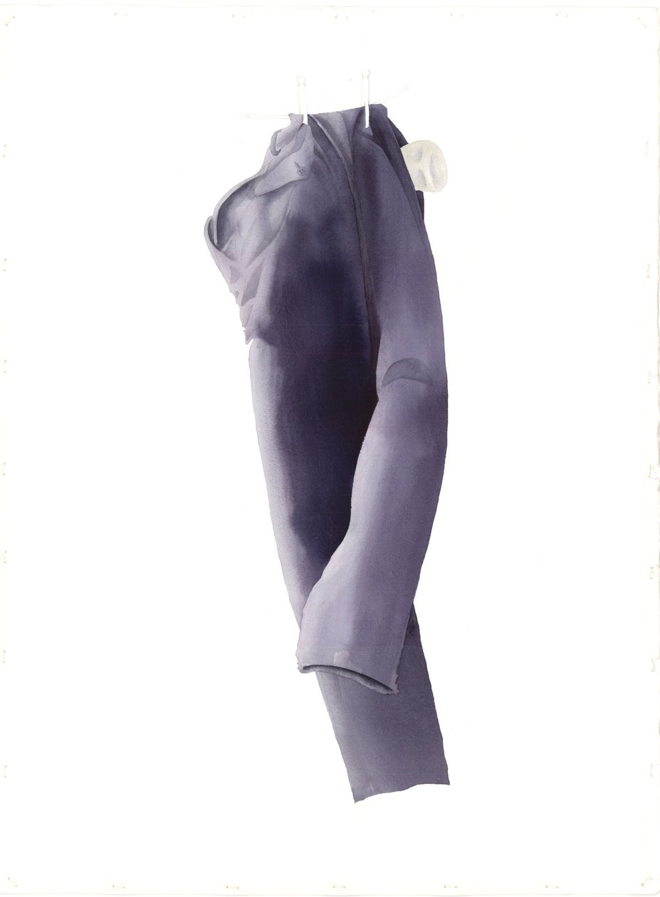 Larky Tiree Trousers, 2004 (wc på papir) af Miles Contemporary Artist Thistlethwaite