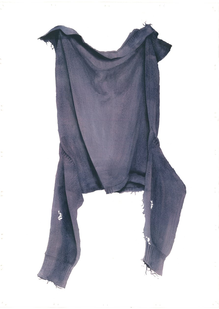 Mølædte Guernsey Face-on, 2003 (wc på papir) af Miles Contemporary Artist Thistlethwaite
