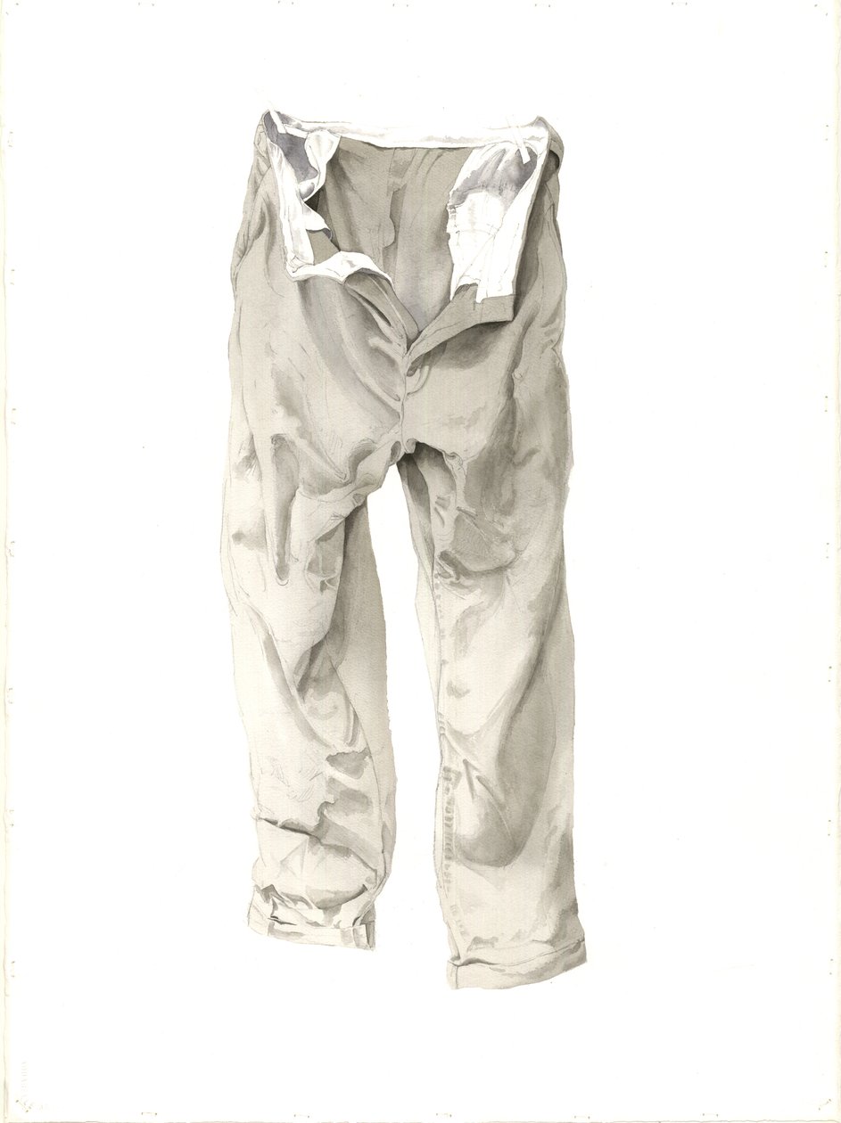 Shabby Trousers, 2003 (wc på papir) af Miles Contemporary Artist Thistlethwaite