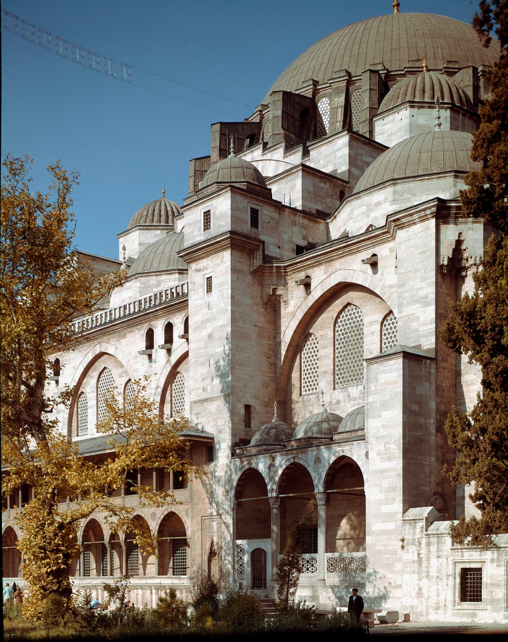 Udsigt over Suleymaniye-moskeen (1550-1557) af Mimar Sinan