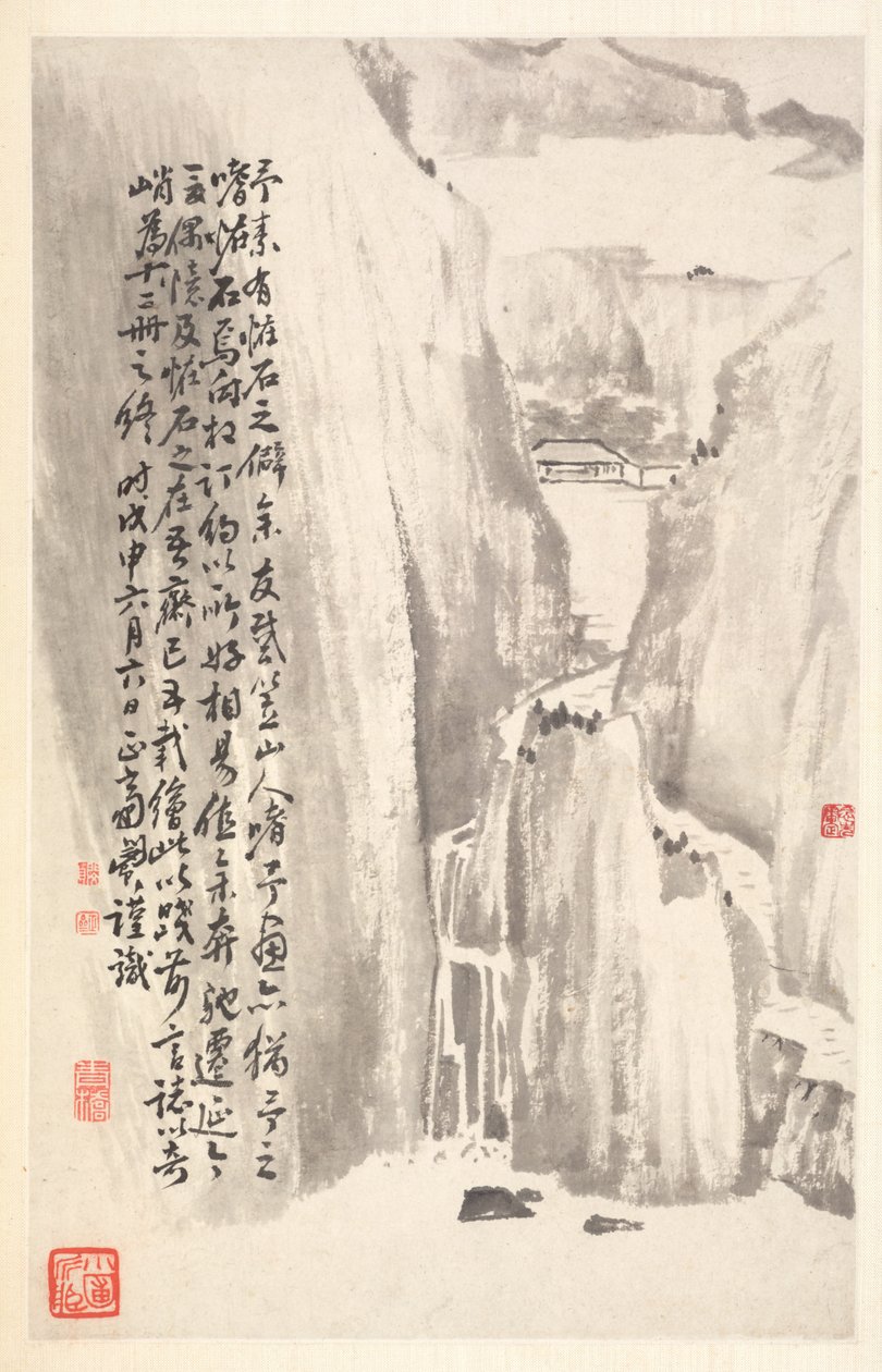 Sheer Cliffs, 1788. af Min Zhen