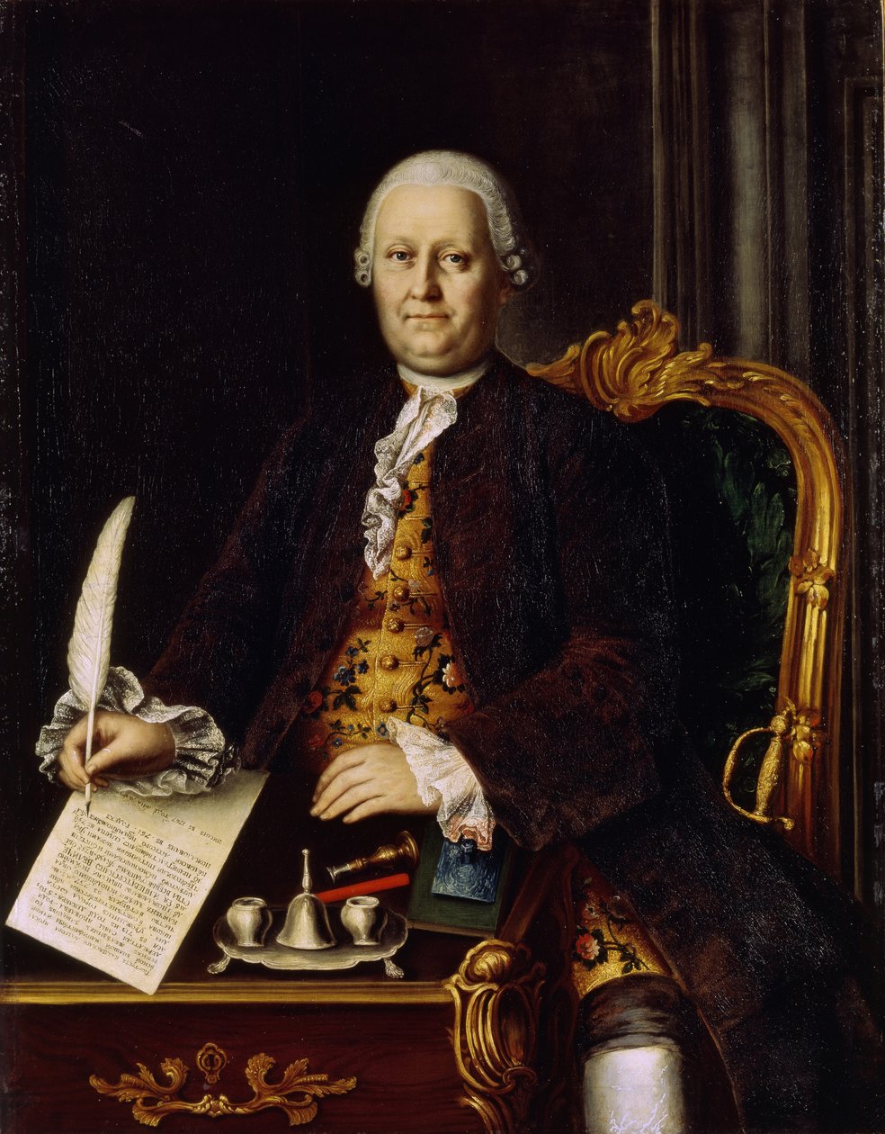 Portræt af Sava Yakovlevich Yakovlev 1713-1784, 1767 af Mina Lukich Kolokolnikov