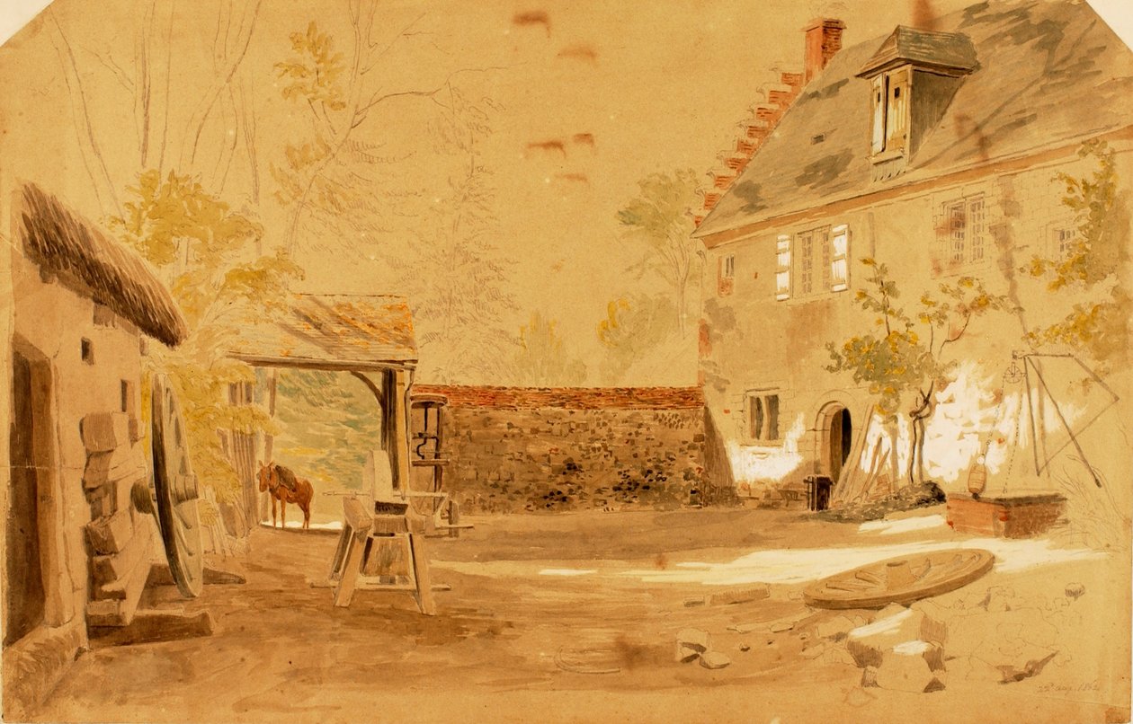 Det gamle kloster St. Valery, Frankrig af Miner Kilbourne Kellogg